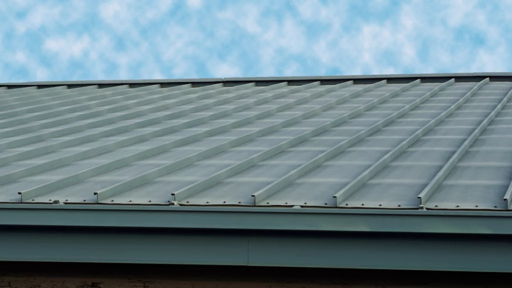 A picture of Metal Roofing on a building.