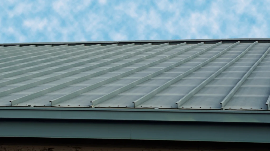 A picture of Metal Roofing on a building.|